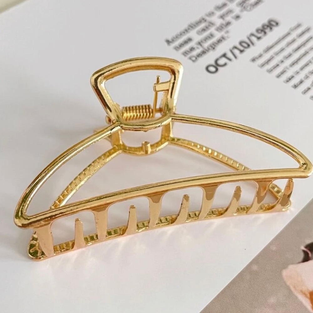 Gold Metal Hair Clip